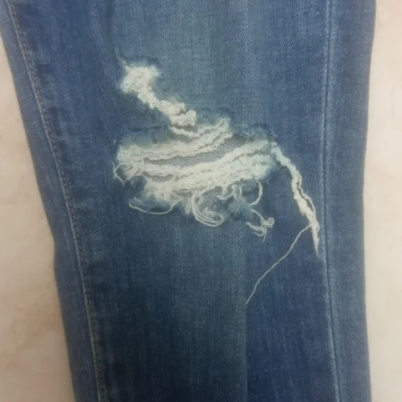 Joe's Jeans Women's Distressed Blue Skinny Jeans - Picture 5 of 13